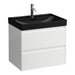 Laufen Meda Wall Mounted Vanity Unit With Matt Black