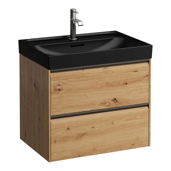 Laufen Meda Wall Mounted Vanity Unit With Matt Black