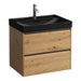 Laufen Meda Wall Mounted Vanity Unit With Matt Black