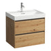 Laufen Meda Wall Mounted Vanity Unit With Washbasin - 650mm