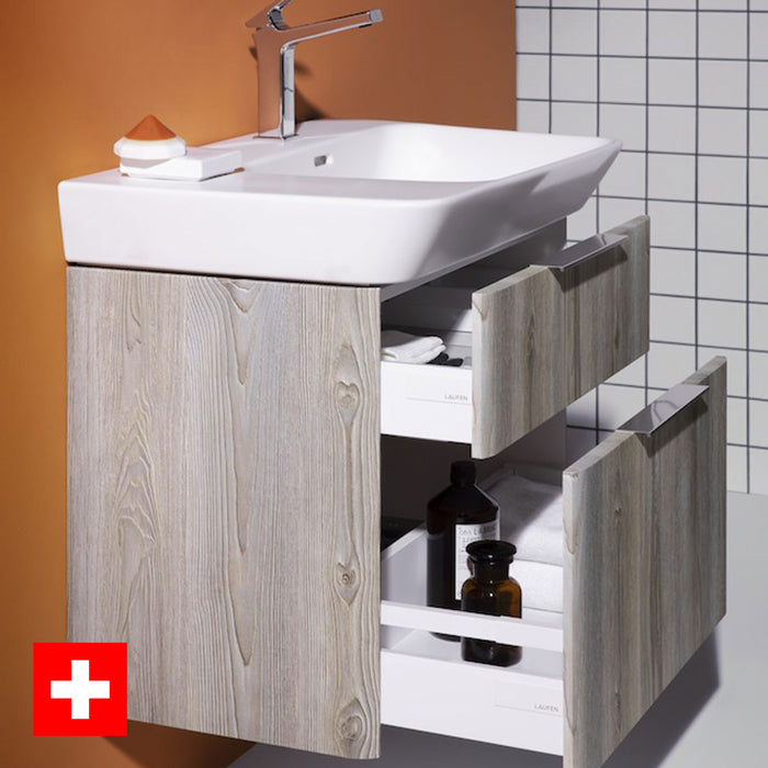 Laufen Moderna Two Drawer Wall Hung Vanity Washbasin Unit
