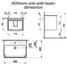 Laufen pro S Base Two Drawer Wall Hung Vanity Unit