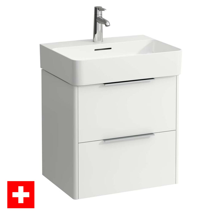 Laufen Val Wall Mounted Vanity Unit With Washbasin - White