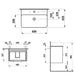 Laufen Val Wall Mounted Vanity Unit With Washbasin - White