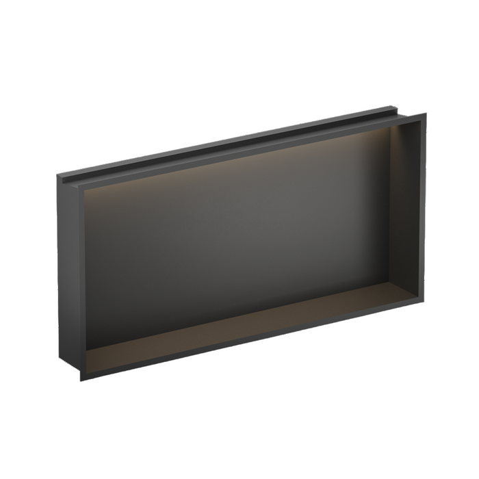 Crosswater Rectangular Shower Niche with LED Light Strip - 610mm x 305mm