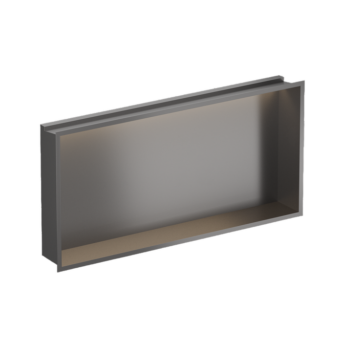 Crosswater Rectangular Shower Niche with LED Light Strip - 610mm x 305mm