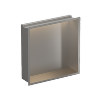 Crosswater Square Shower Niche with LED Light Strip - 305mm x 305mm
