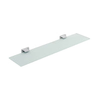 Vado Level Frosted Glass Shelf - 550mm Long - Chrome