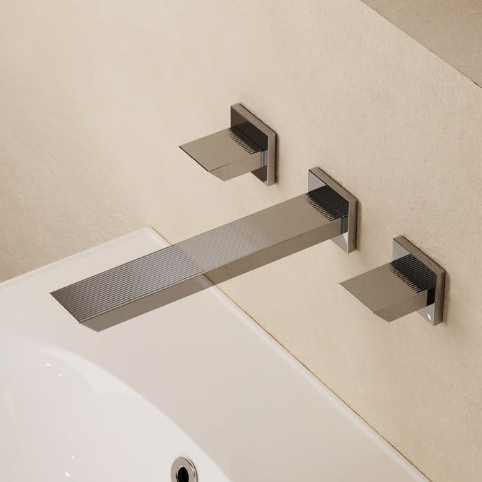 Crosswater Limit 3 Hole Wall Mounted Basin Mixer Tap