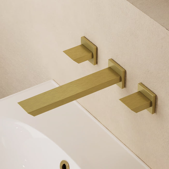 Crosswater Limit 3 Hole Wall Mounted Basin Mixer Tap