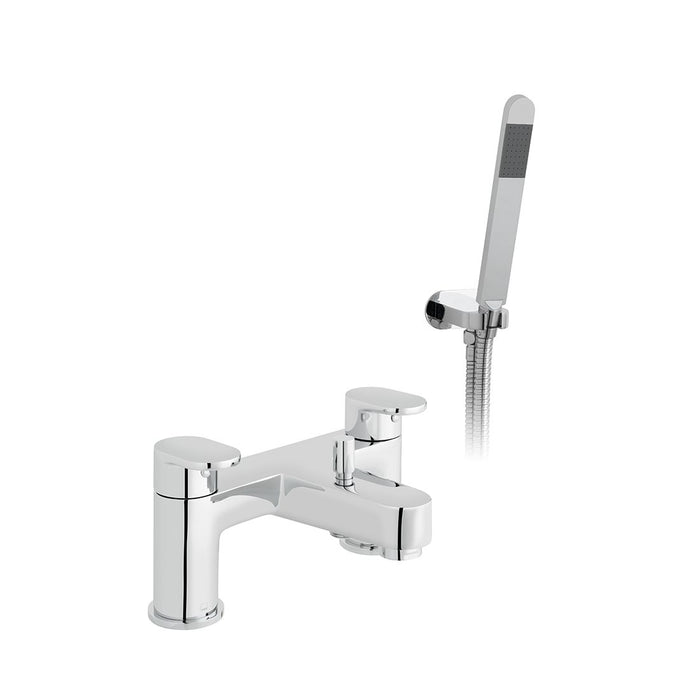 Vado Life Deck Mounted Bath Shower Mixer Tap With Shower Kit - Chrome
