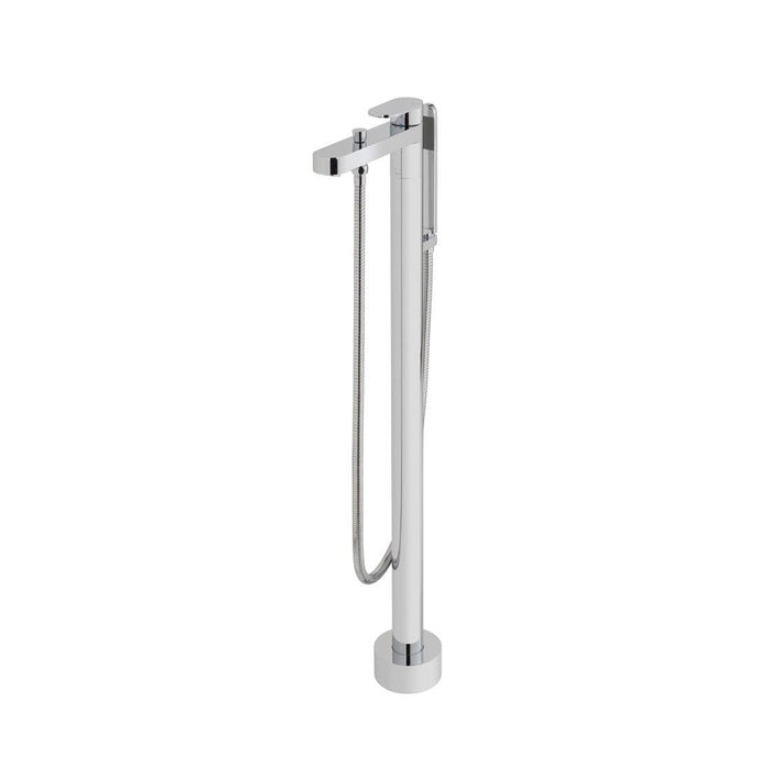 Vado Life Single Lever Floorstanding Bath Shower Mixer Tap With Shower Kit - Chrome