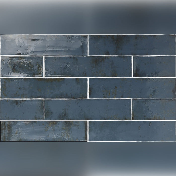 Lucca Ambra Blue Bathroom & Kitchen Tile 7.5x30 - Bathroom