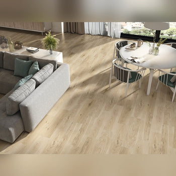 Lucca Armonia Almond Matt Wood Effect Tile 22.5x90 - Wood