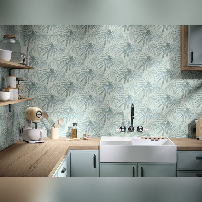 Lucca Giorno Selecta Turquoise Rect Porcelain Tile 30X90