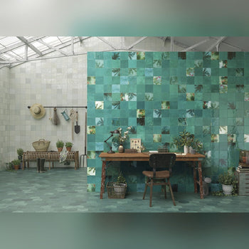 Lucca Luna Acqua Bathroom & Kitchen Tile 13x13 - Bathroom &