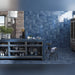 Lucca Luna Blue Bathroom & Kitchen Tile 13x13 - Bathroom &