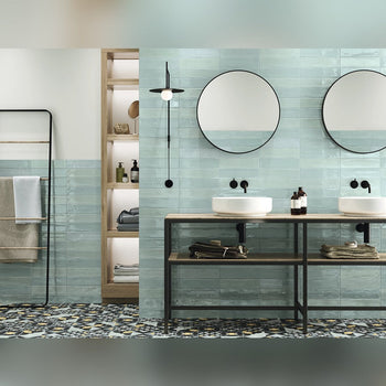 Lucca Mare Light Green Bathroom & Kitchen Tile 7.5x30