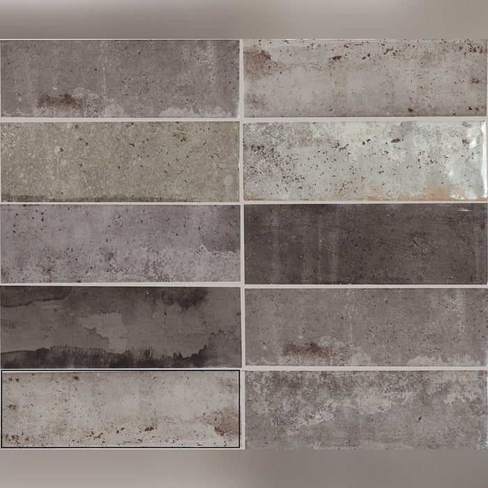 Lucca Marmo Grey Bathroom & Kitchen Tile 5.2x16.1