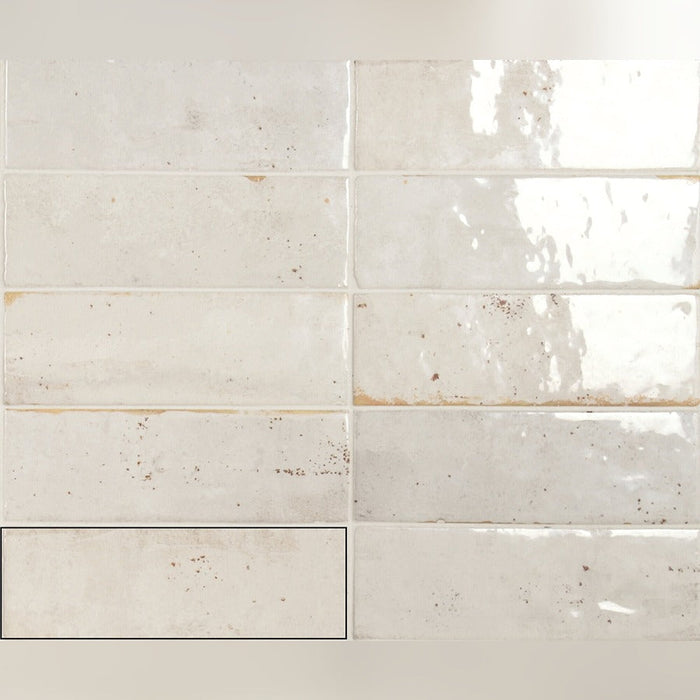 Lucca Marmo White Bathroom & Kitchen Tile 5.2x16.1