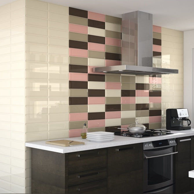 Lucca Sogno Crema Bathroom & Kitchen Tile 10x30 - Bathroom