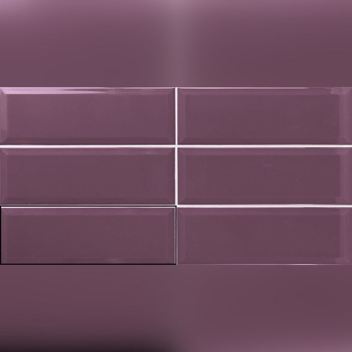 Lucca Sogno Purple Bathroom & Kitchen Tile 10x30 - Bathroom