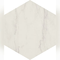Lucca Toscana Hexagon White Bathroom & Kitchen Tile 13.9x16