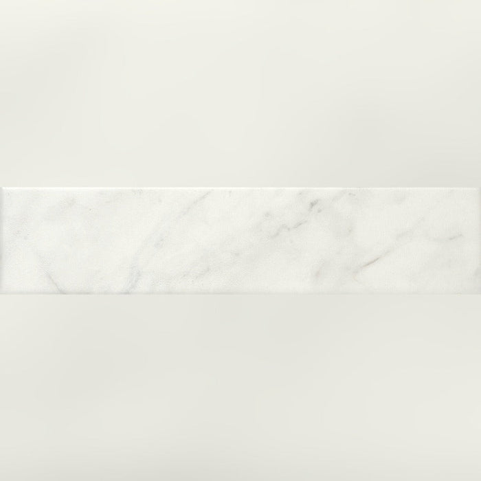 Lucca Toscana White Bathroom & Kitchen Tile 7.5x30 - 7.5cm