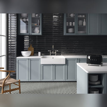 Lucca Zephyro Matt Pattern Enya Coal Pattern Tile 15x15