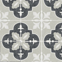Lucca Zephyro Matt Pattern Nora Coal Pattern Tile 15x15