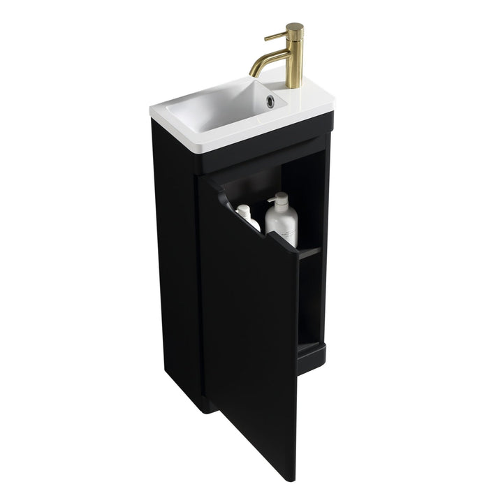 Tailored Acerra 400mm 1 Door Cloakroom Floorstanding Vanity Unit & Basin 400mm - 1 Tap Hole