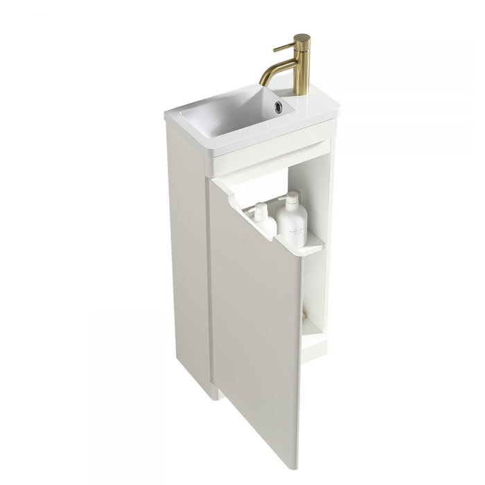 Tailored Acerra 400mm 1 Door Cloakroom Floorstanding Vanity Unit & Basin 400mm - 1 Tap Hole