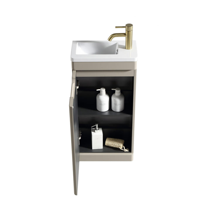 Tailored Acerra 400mm 1 Door Cloakroom Floorstanding Vanity Unit & Basin 400mm - 1 Tap Hole