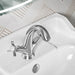 Lussaro Alda Crosshead Mono Basin Mixer Tap With Easy Clean