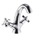 Lussaro Alda Crosshead Mono Basin Mixer Tap With Easy Clean