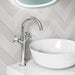 Lussaro Alda Crosshead Mono Tall Basin Mixer Tap With Easy