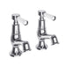Lussaro Alda Lever Basin Pillar Taps With Easy Clean Spring