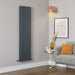Lussaro Brisa Vertical Designer Radiator - Anthracite