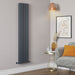 Lussaro Brisa Vertical Designer Radiator - Anthracite