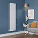 Lussaro Brisa Vertical Designer Radiator - White / 1800mm x