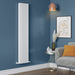 Lussaro Brisa Vertical Designer Radiator - White / 1800mm x