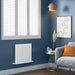 Lussaro Brisa Vertical Designer Radiator - White / 600mm x