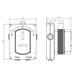 Lussaro Como 3 Outlet 2 Knurled Handles Bath Kit 1 - Shower