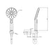 Lussaro Como 3 Outlet 2 Knurled Handles Bath Kit 1 - Shower