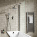 Lussaro Como 3 Outlet 2 Knurled Handles Bath Kit 1 - Shower