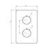 Lussaro Como 3 Outlet 2 Knurled Handles Bath Kit 1 - Shower