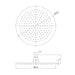 Lussaro Como Round Shower Head - 250mm x 250mm - Shower