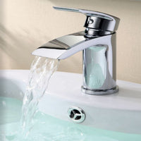 Ella Modern Round Mono Basin Mixer Tap And Waste - Chrome