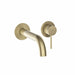 Lussaro Gino Fluted Wall Mounted Bath Filler Tap - Brushed