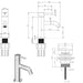 Lussaro Gino Knurled Mini Mono Basin Mixer Tap